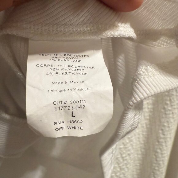 Lush off white tank. Size L NWOT - Picture 6 of 9